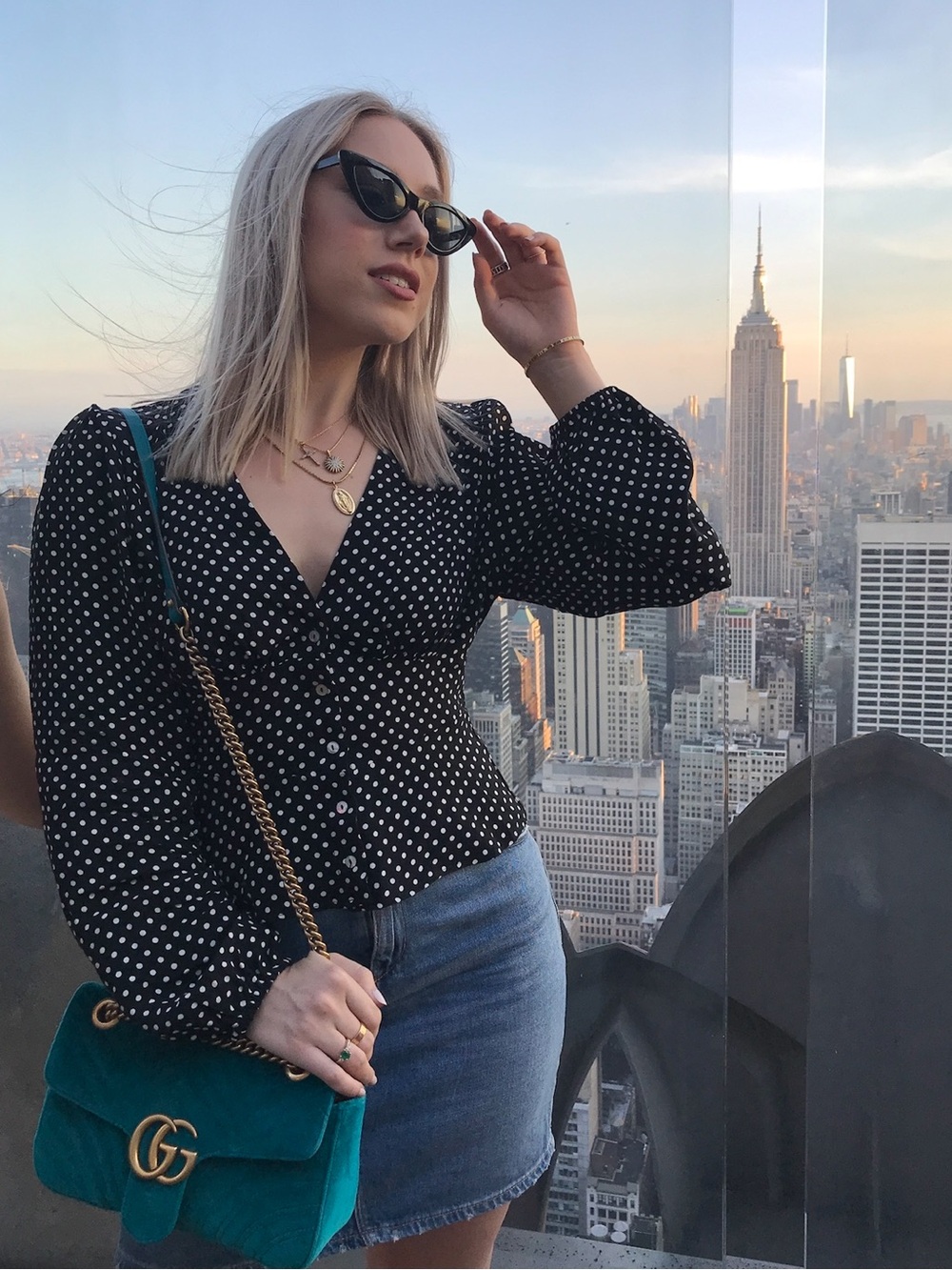 Free People Polka Dot Blouse